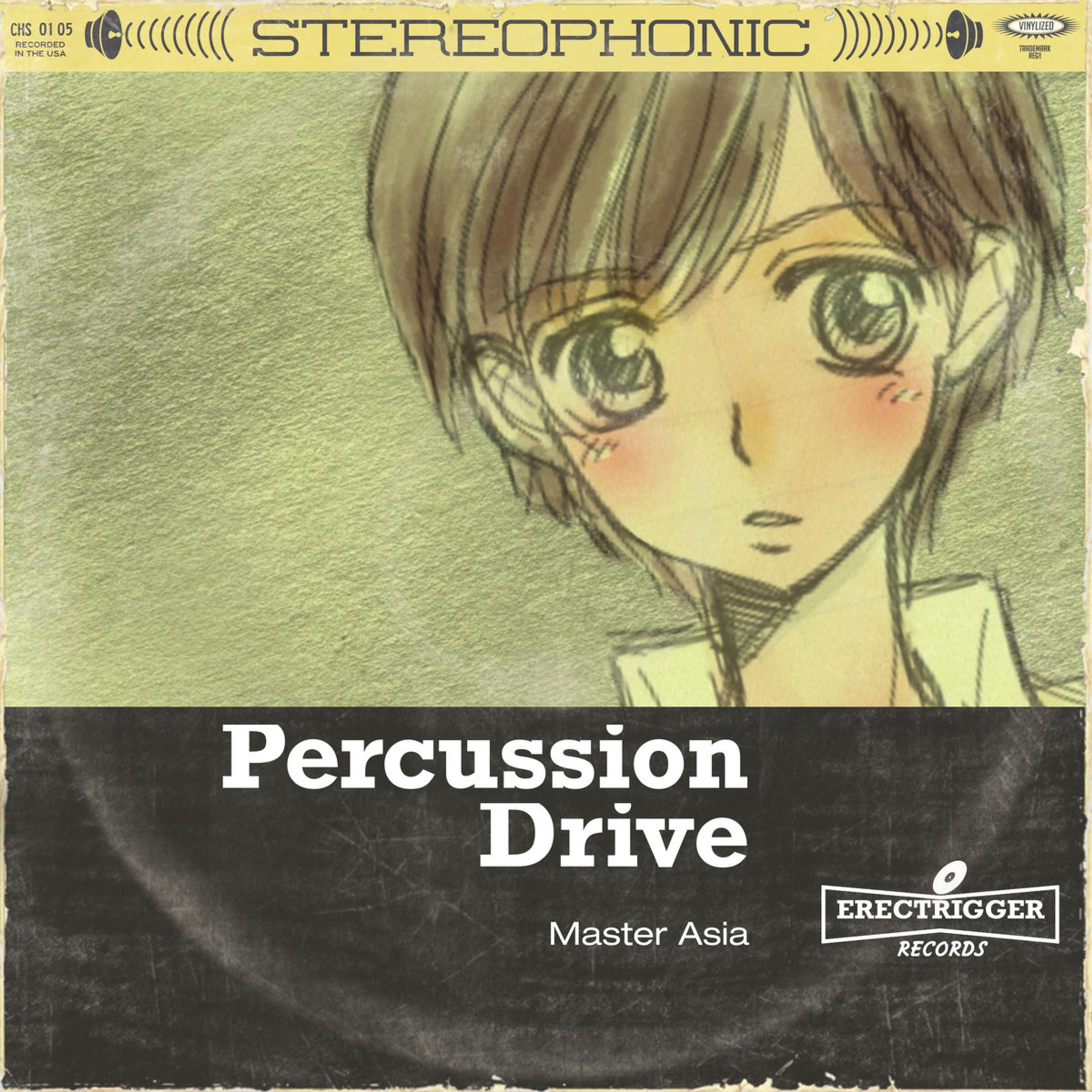 自主製作オンライン配信曲「Percussion Drive」カバージャケット-1