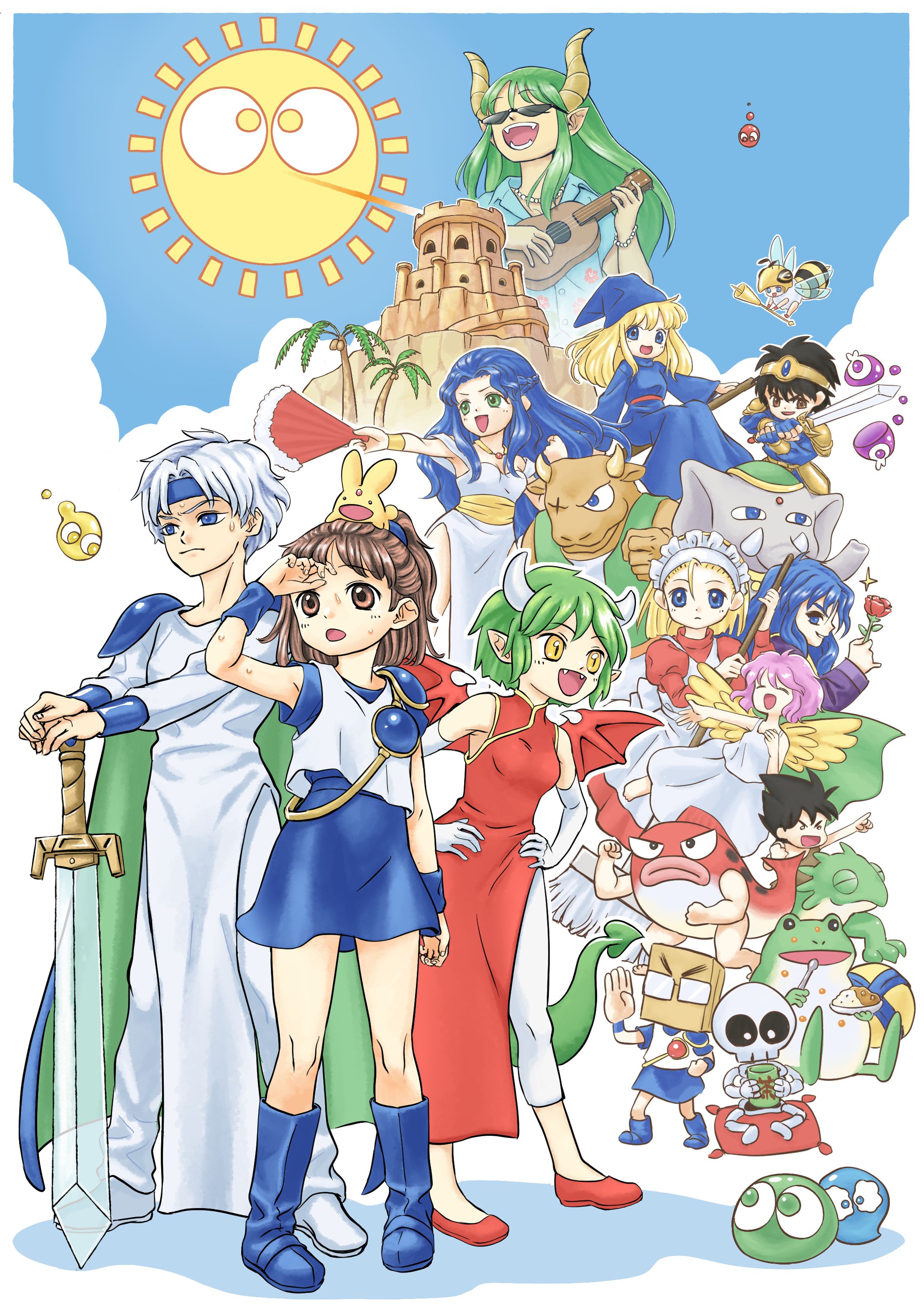 ぷよぷよsun 集合絵-1