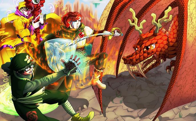 ファンタジーRPG的な戦闘シーン