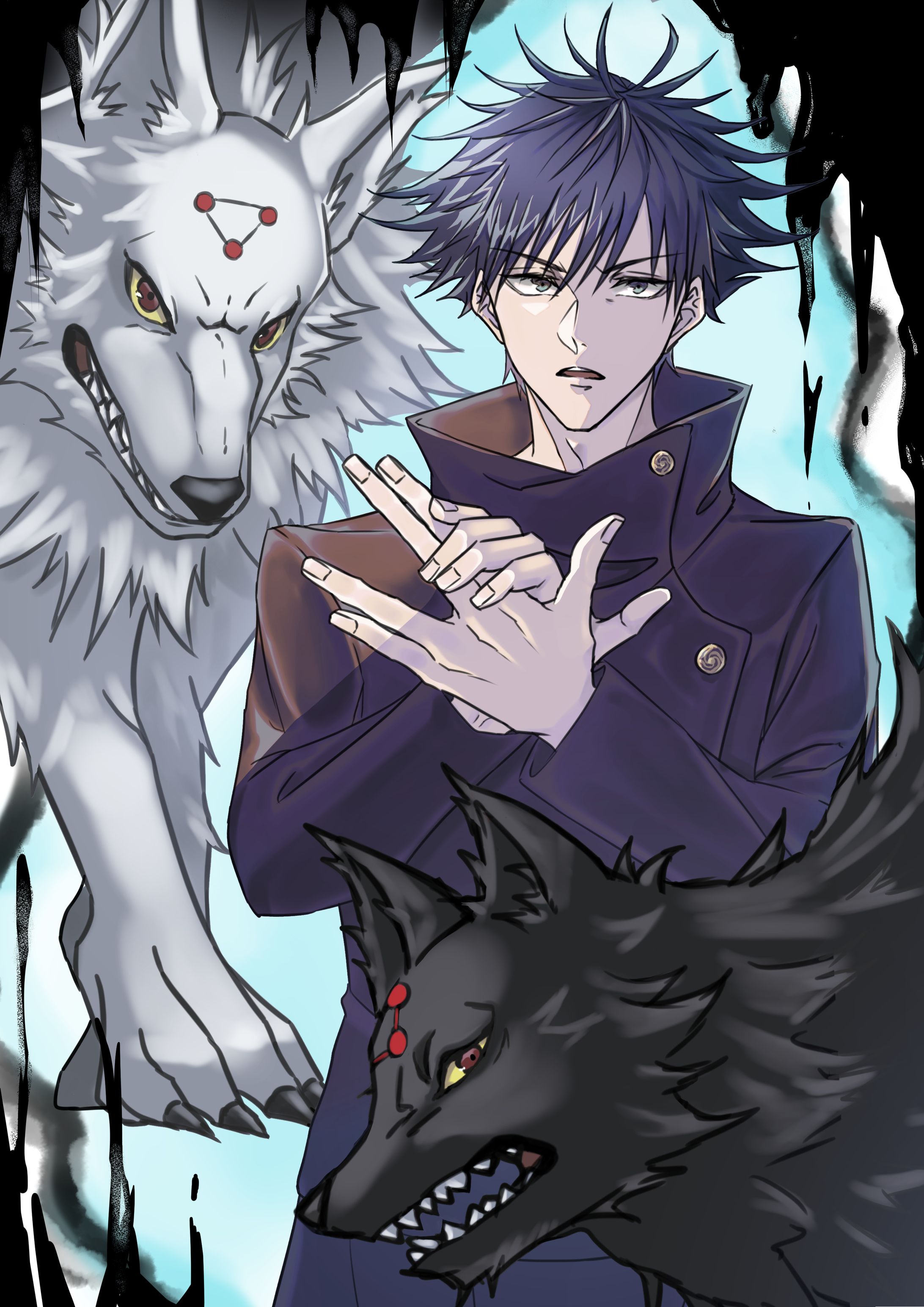 【版権】伏黒恵と玉犬-1