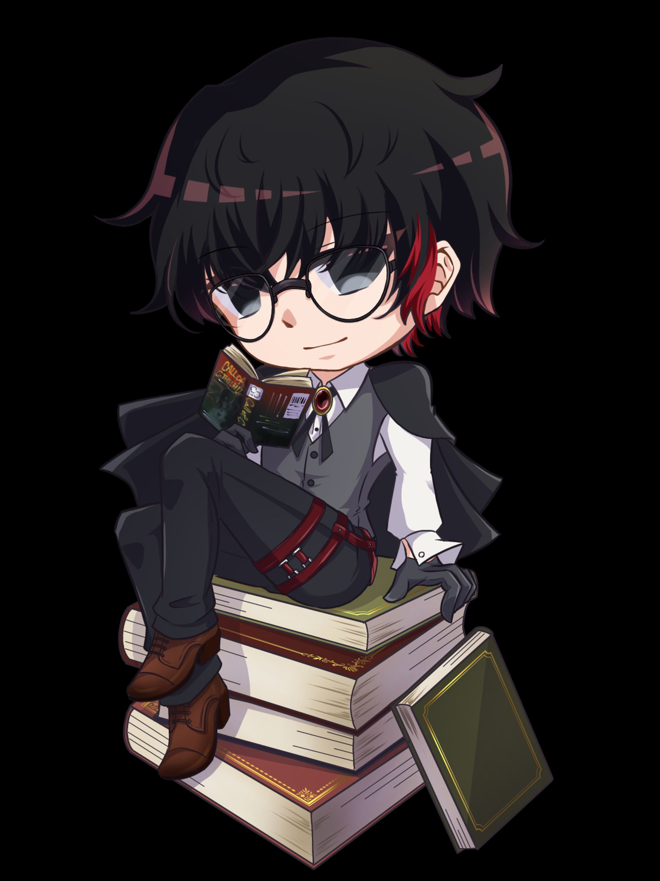 【依頼品】本を読む男性SD-1