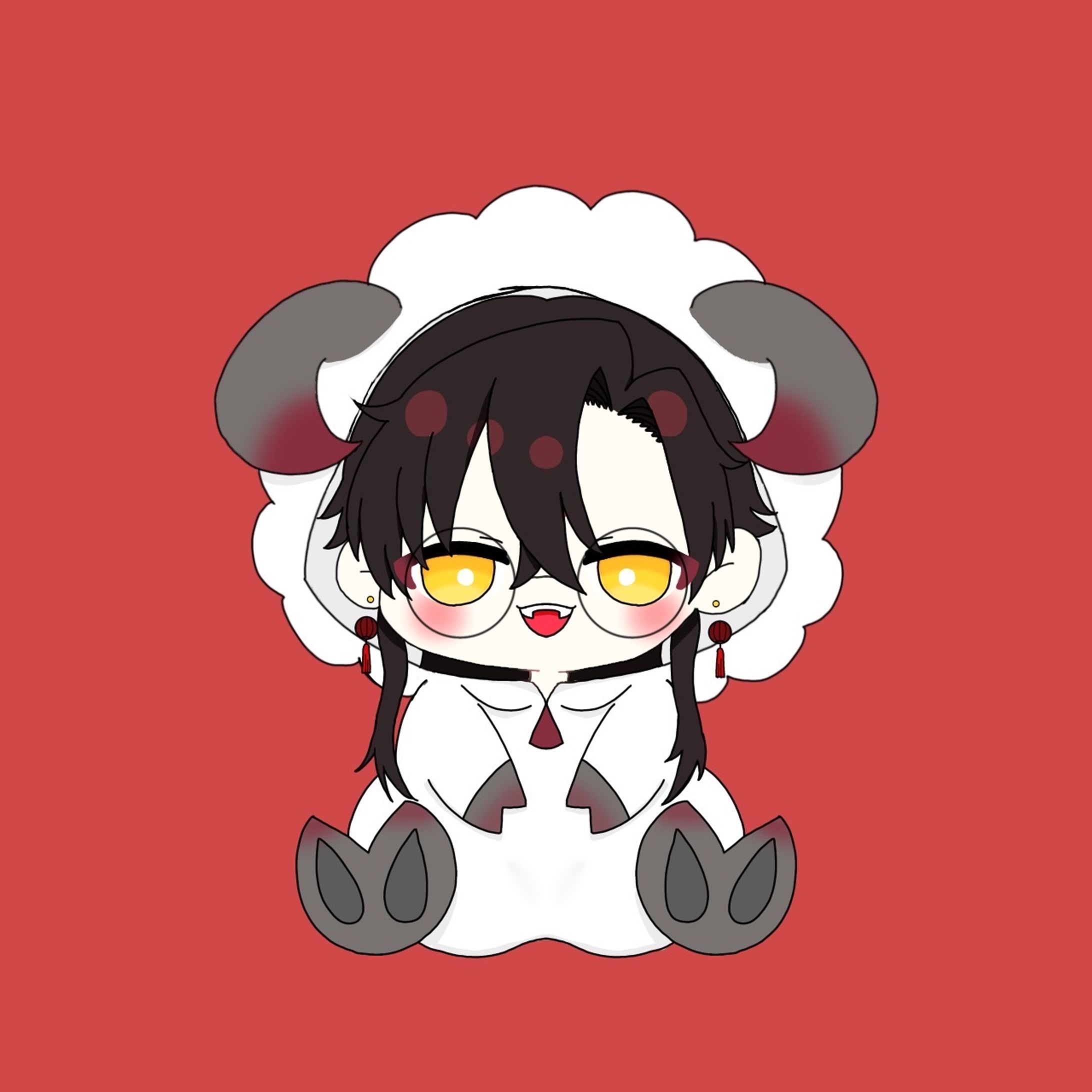 量産イラスト【羊パーカー】-1