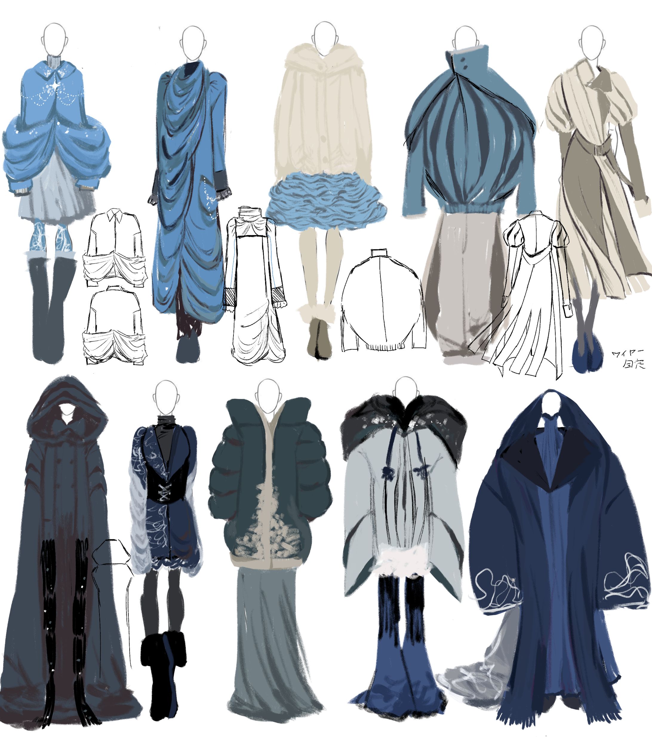 ファッションデザイン-コート-1