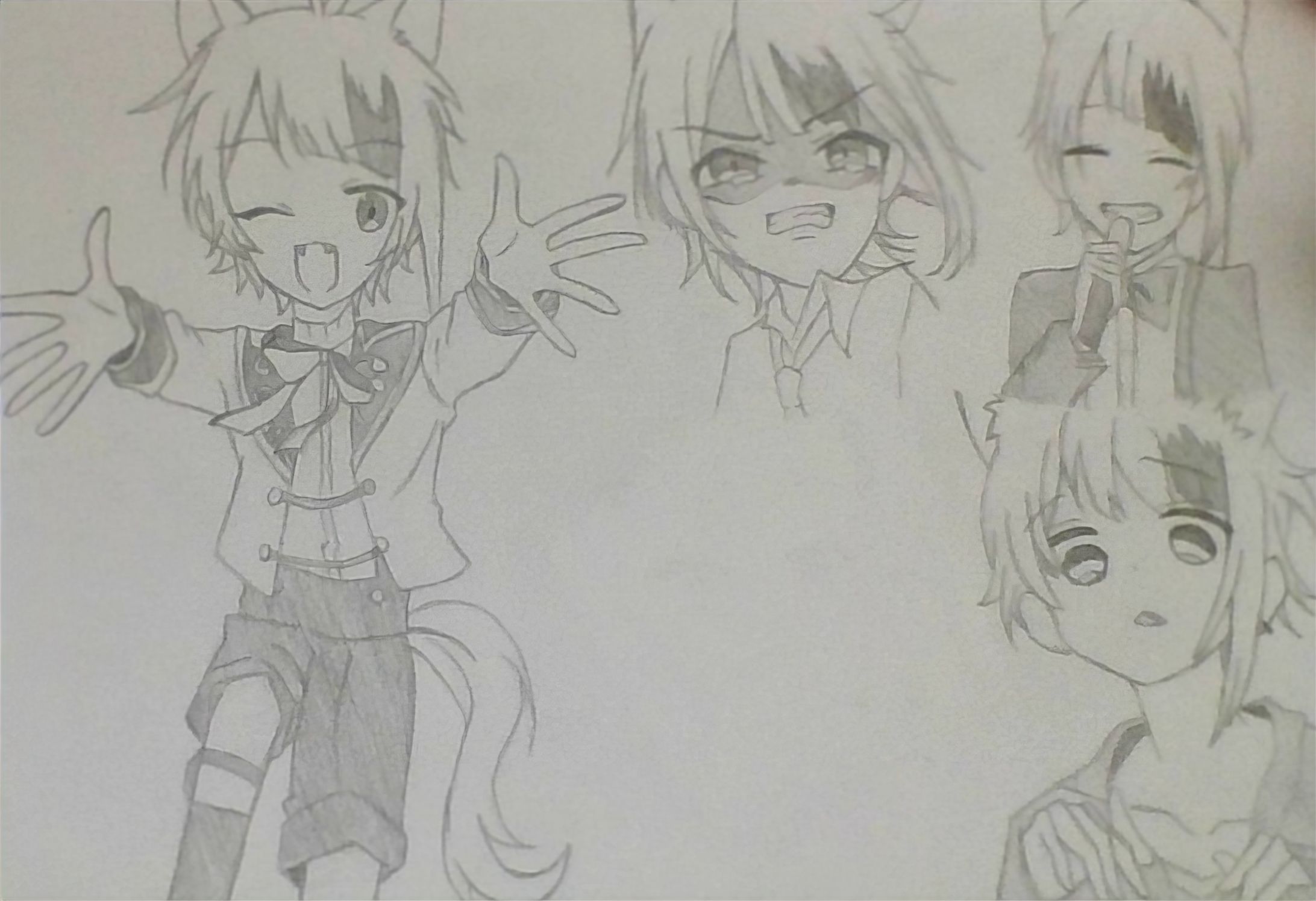 莉犬くん（模写）アナログ-1