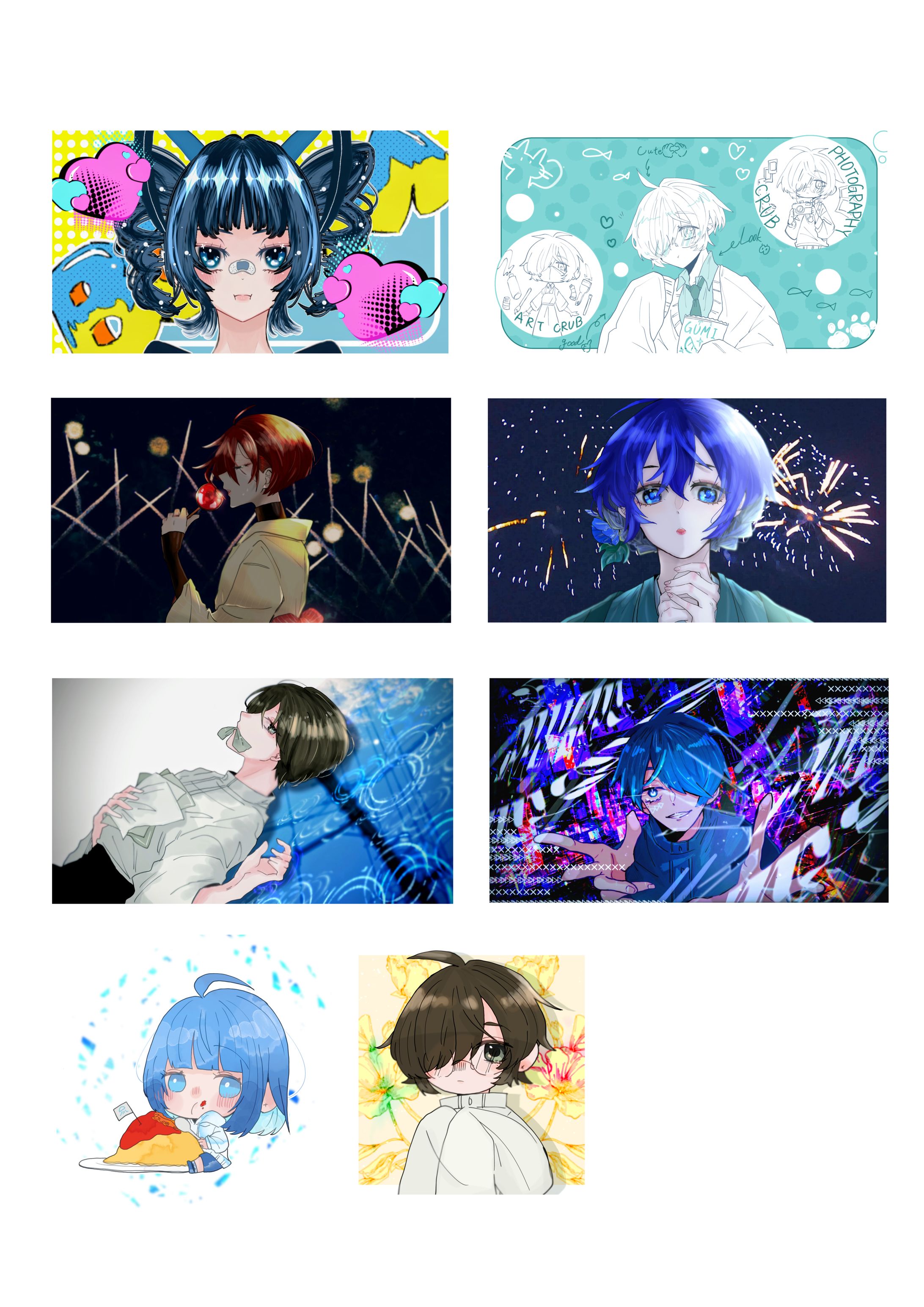 1枚絵＆立ち絵並びSDキャラ─サンプル─-1