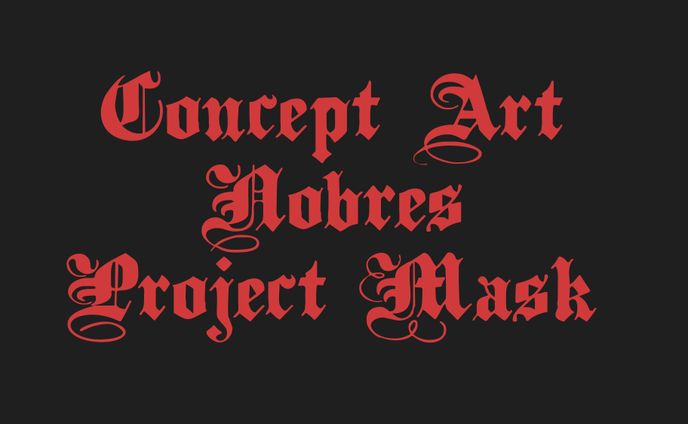 Concept arts for the clothing for the cancelled Project Mask game