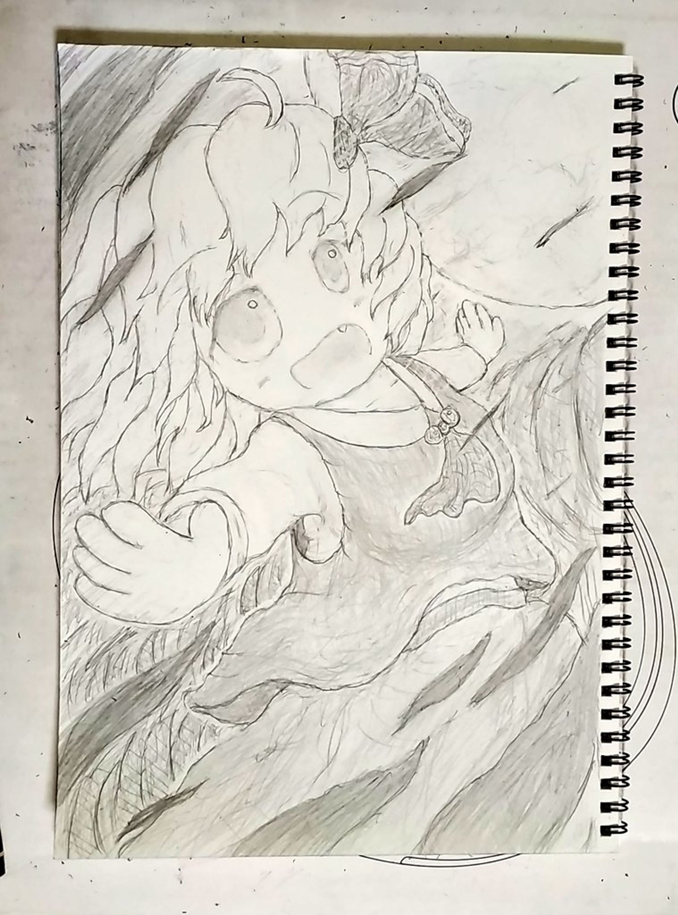 【東方鉛筆画】ルーミア-1
