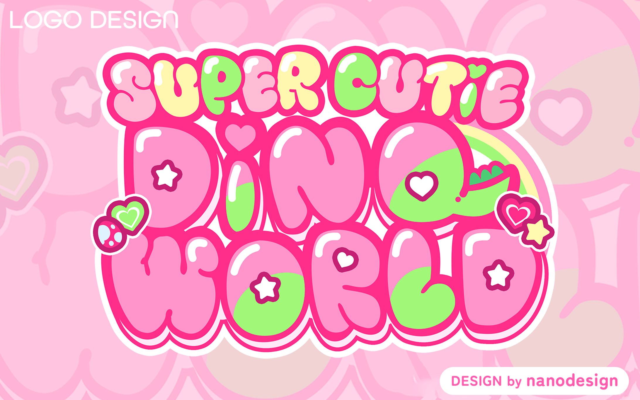 楽曲ロゴデザイン「SUPER CUTiE DINO WORLD」-1