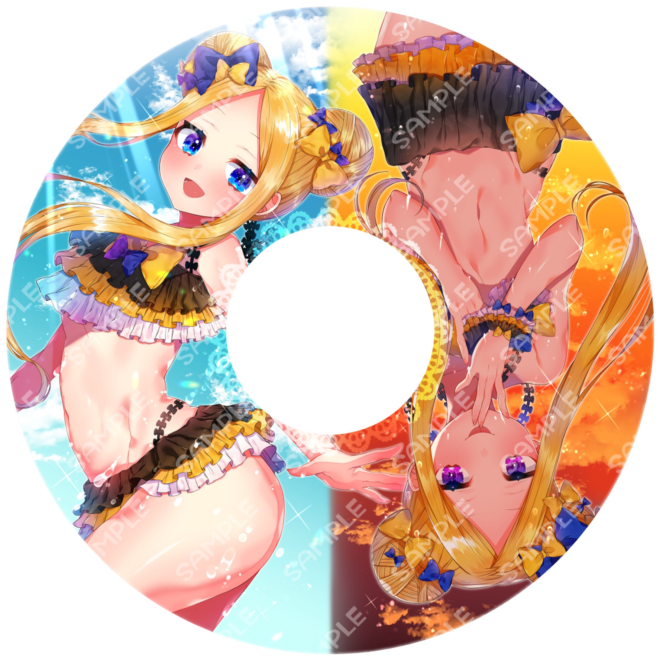 アビゲイル　浮き輪イラスト-1