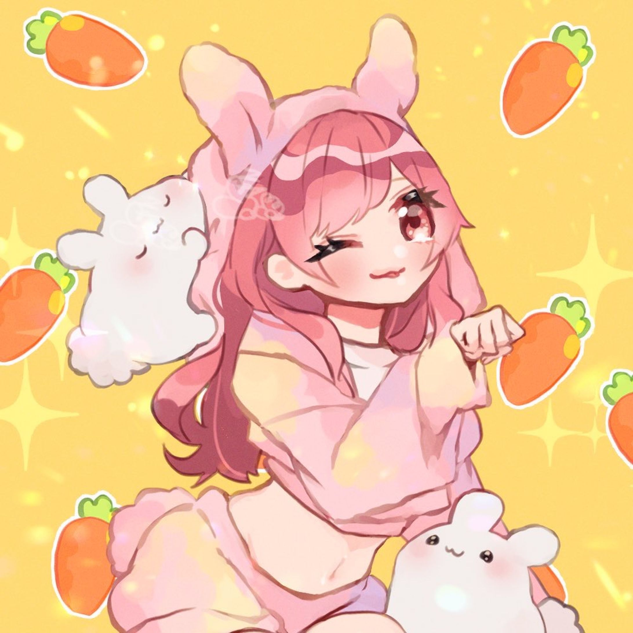うさぎパーカー量産-1