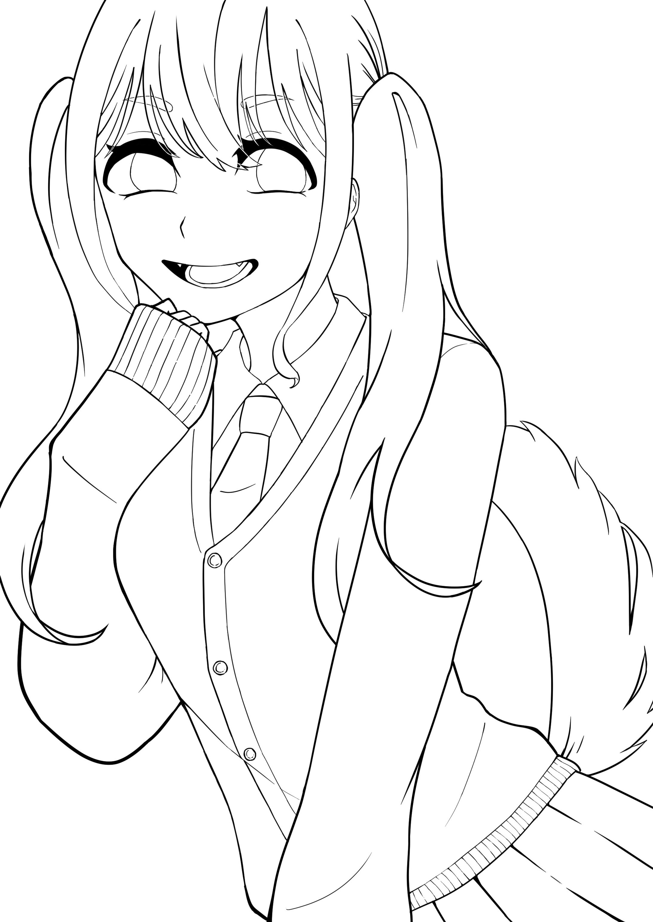 キャラクターイラスト(線画)-1