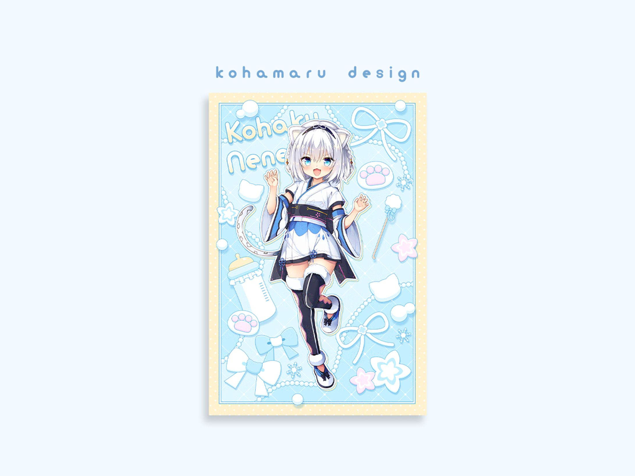 琥珀ねね様 ポストカードデザイン-1