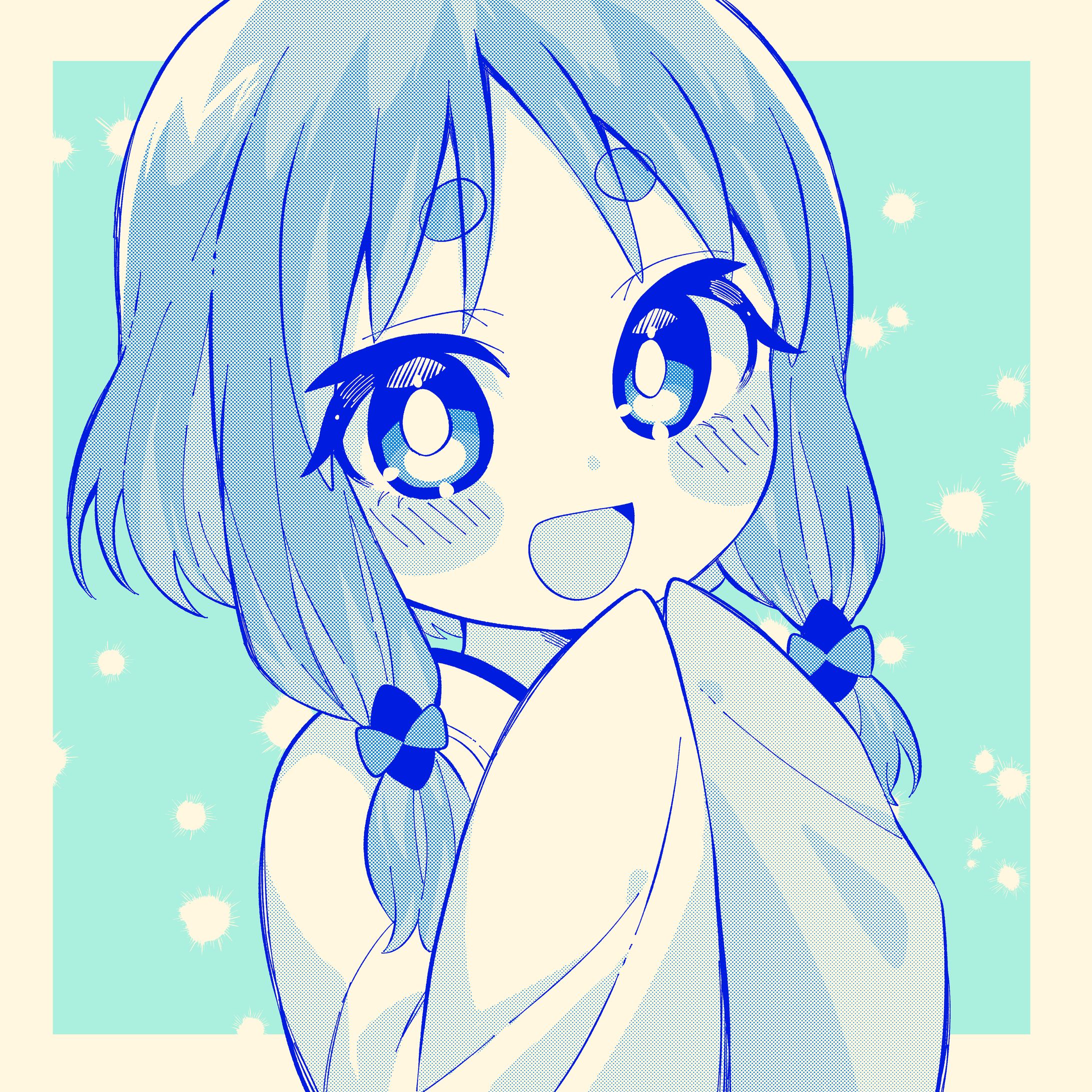モノクロイラストたち-1
