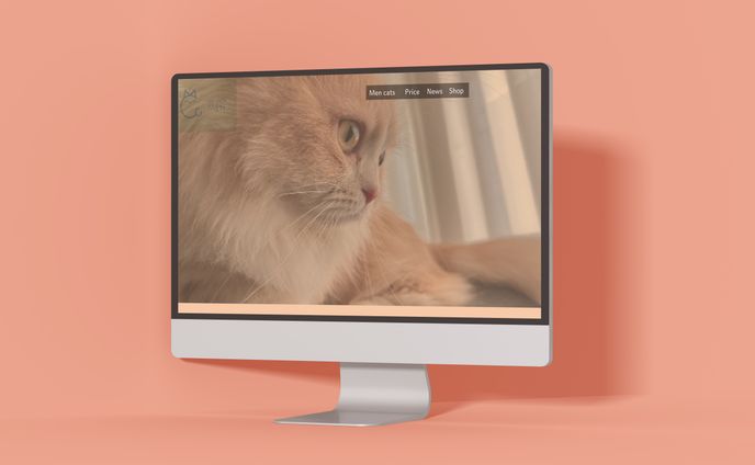 架空の猫カフェ WEBサイトデザイン