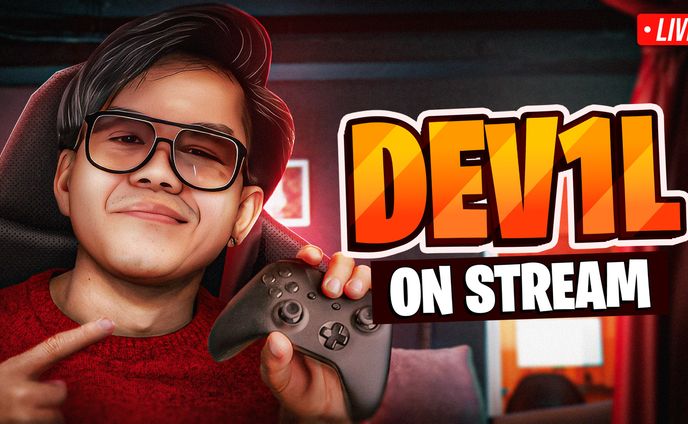 Youtube Thumbnail - Dev1l On Stream