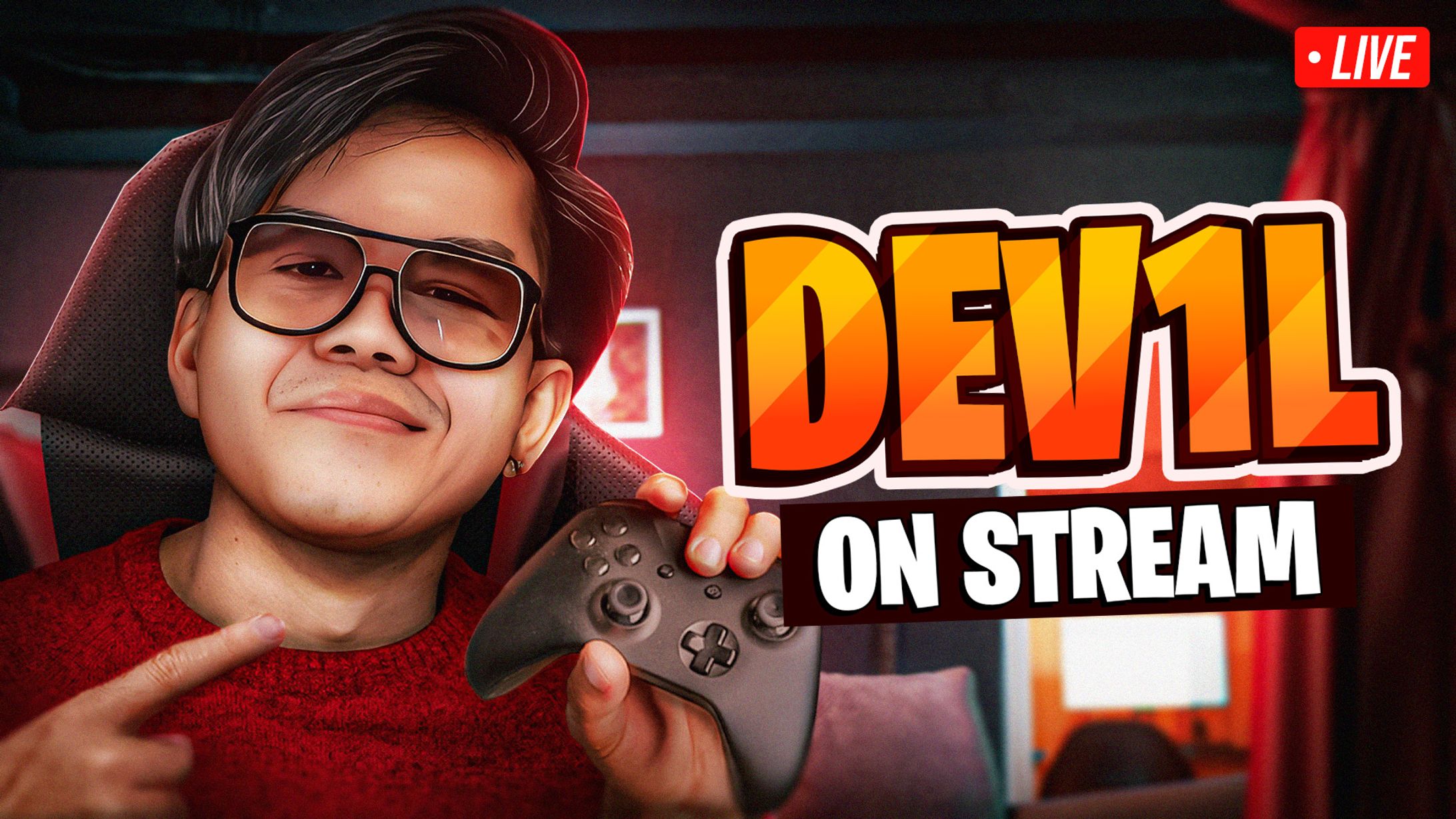 Youtube Thumbnail - Dev1l On Stream-1