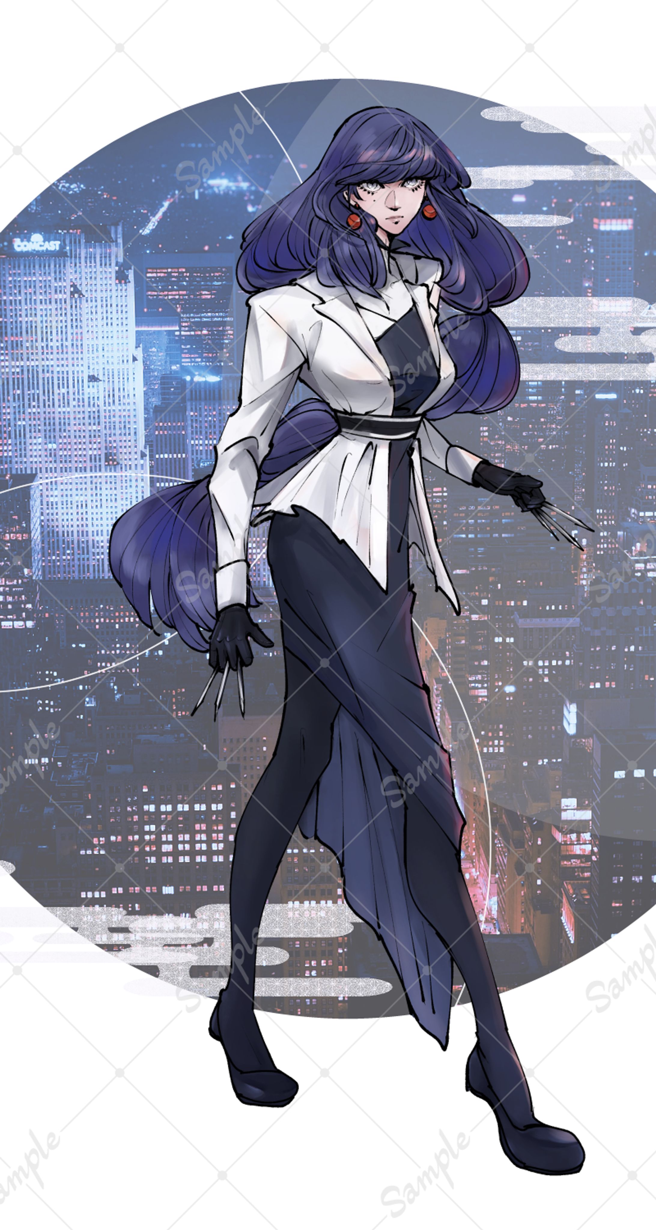 女性全身背景有１-1