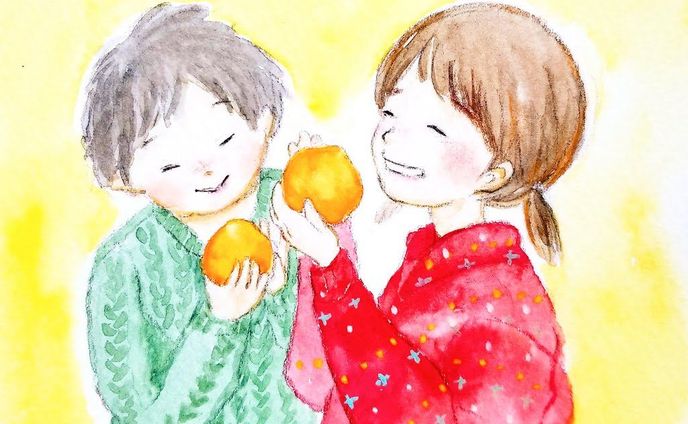 季節、水彩画