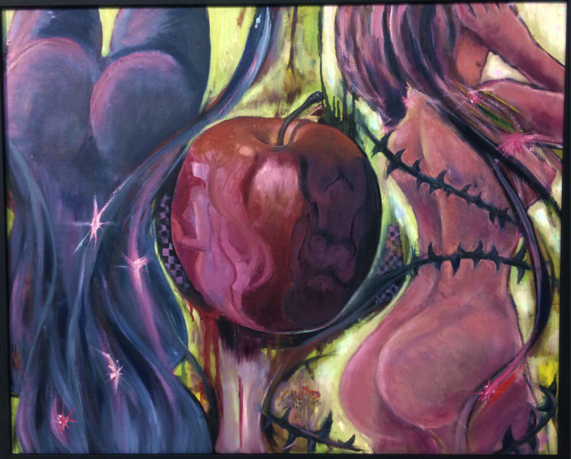 油彩：Eros,Thanatos　2017年-1