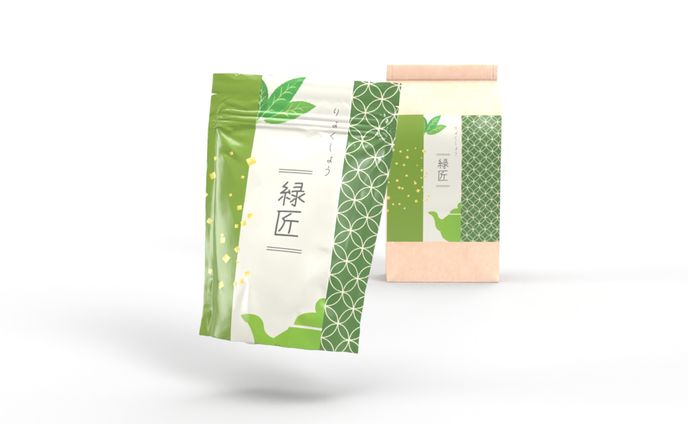 お茶のパッケージデザイン