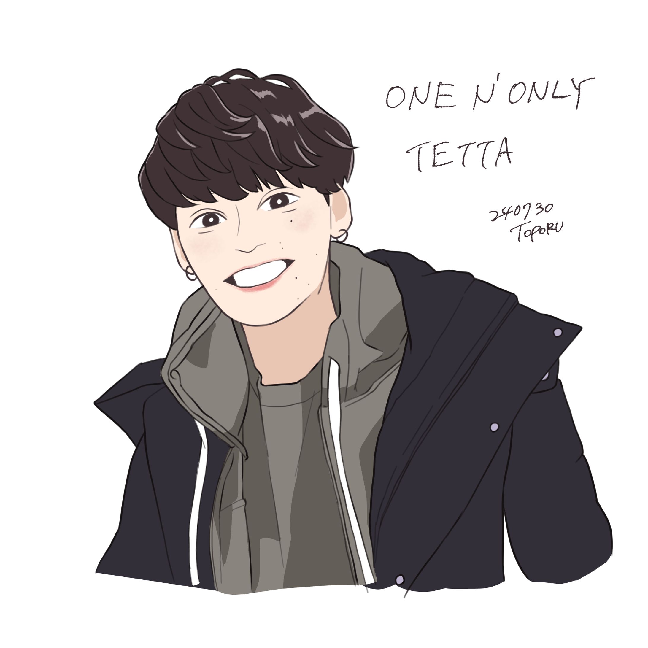 ONE Ｎ’ ONLY TETTAさん 似顔絵-1
