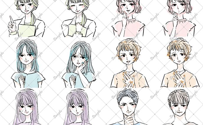 美容系サイト用アイコン制作