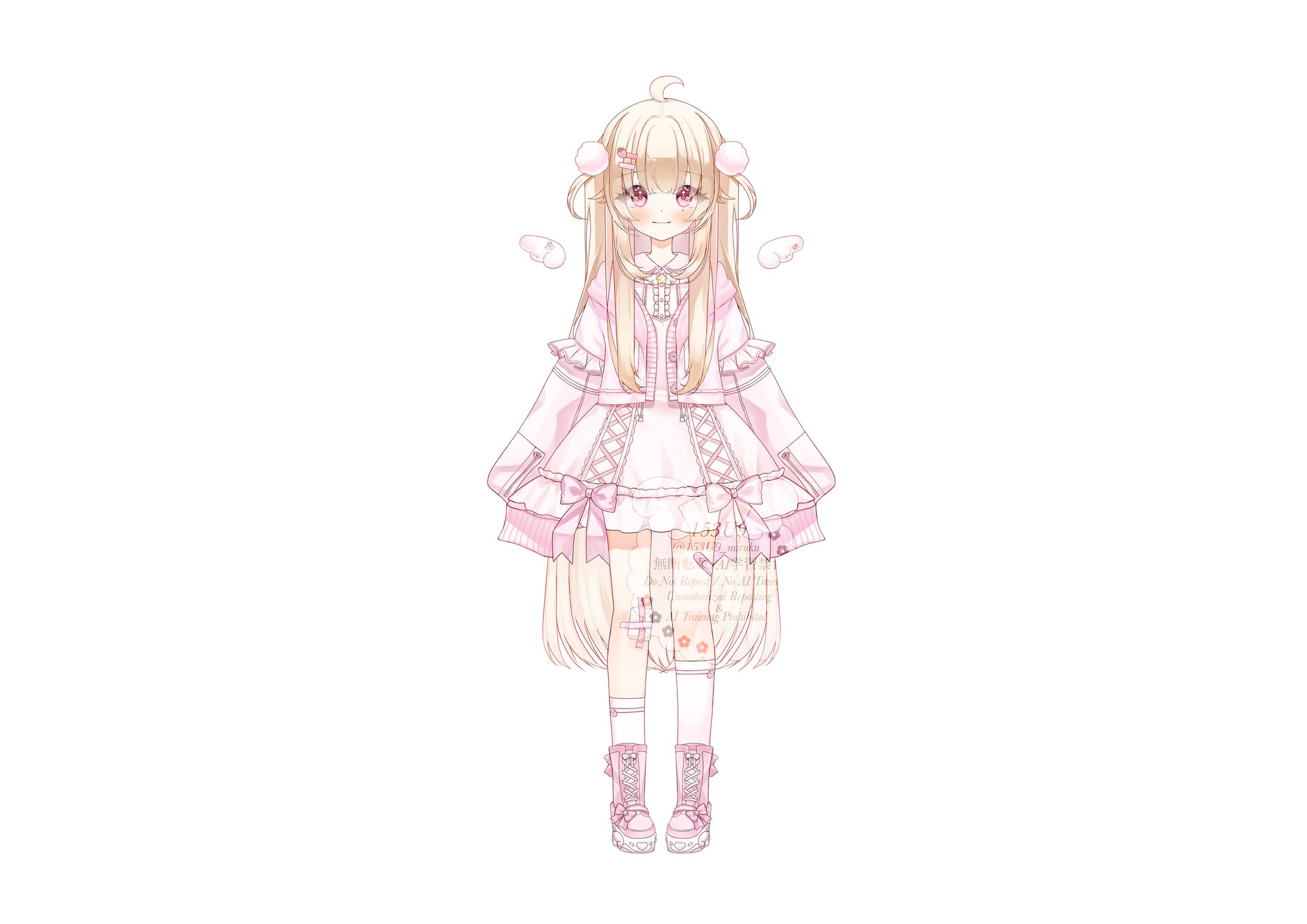 🍓いちごみうく Vtuber立ち絵-1