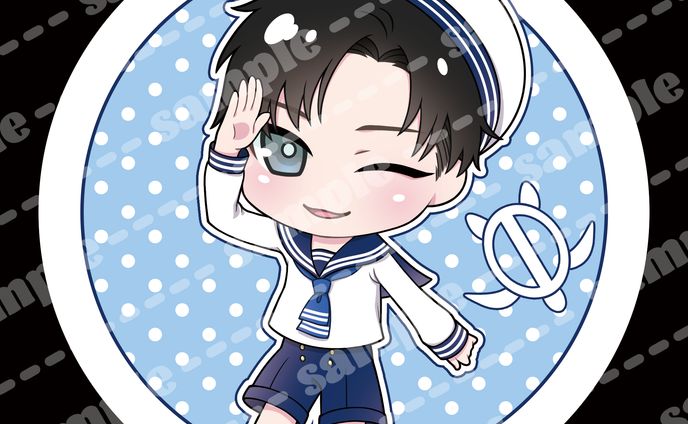男装カフェさん/缶ミラー