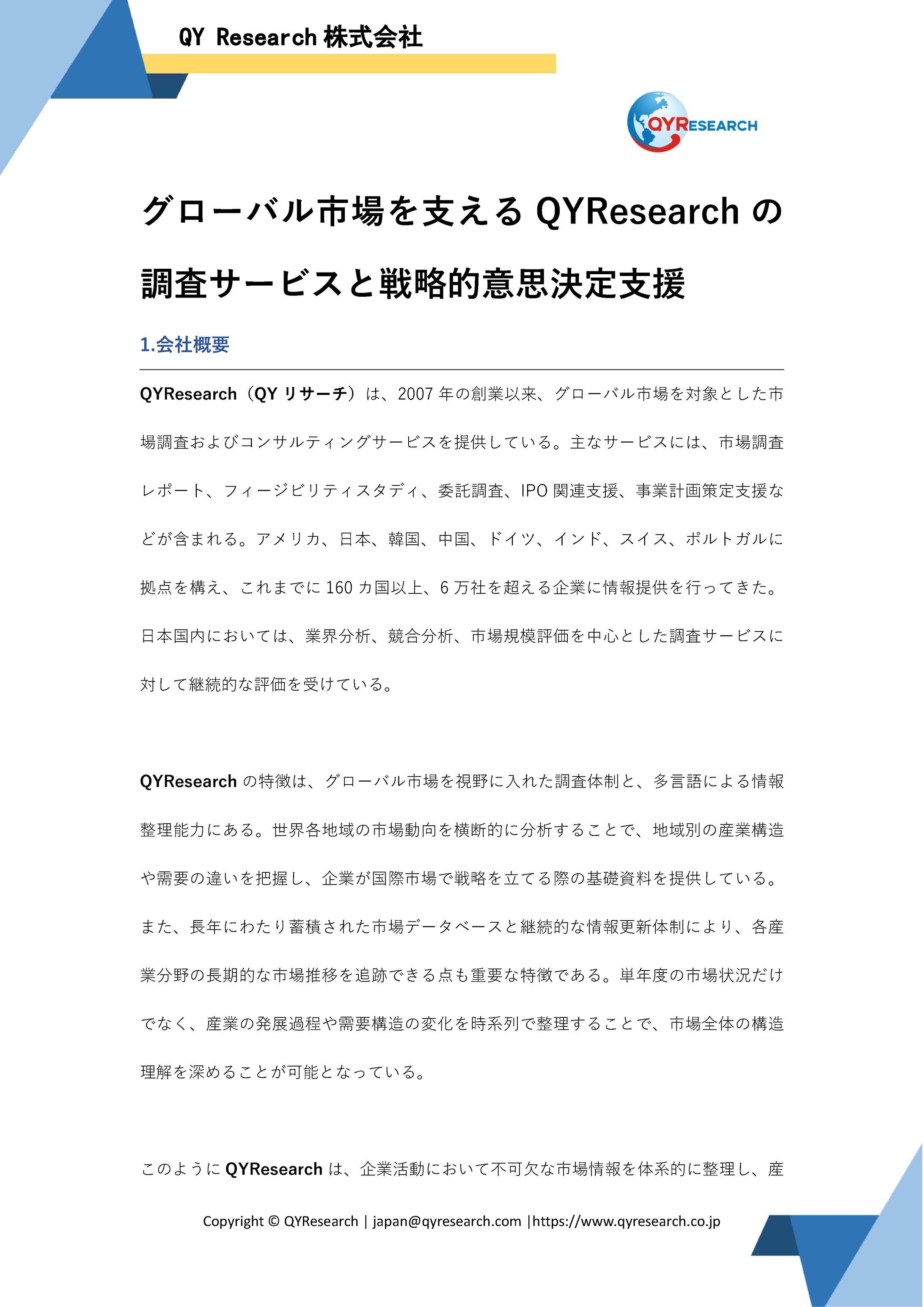 グローバル市場を支えるQYResearchの調査サービスと戦略的意思決定支援-1