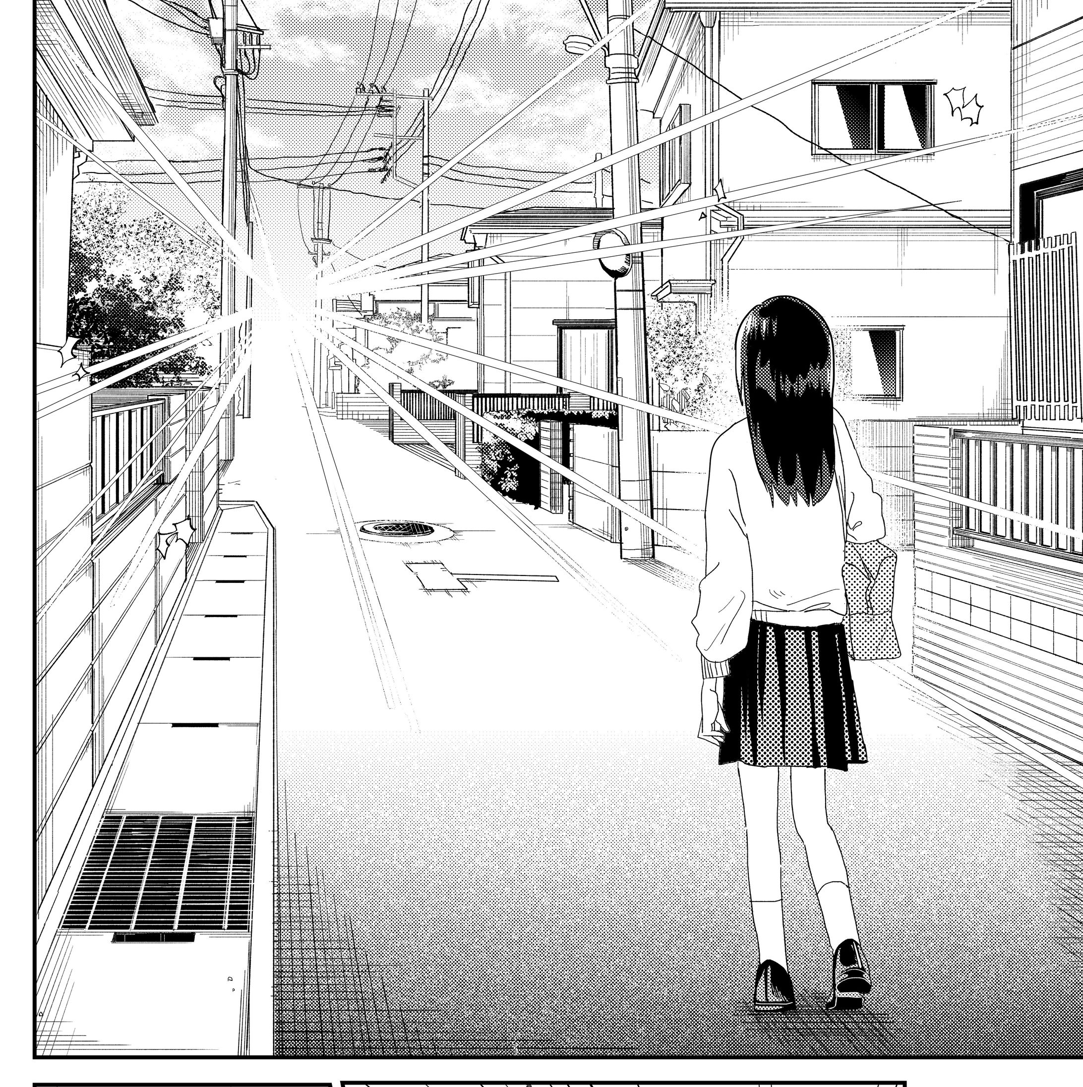 朝の住宅街-1