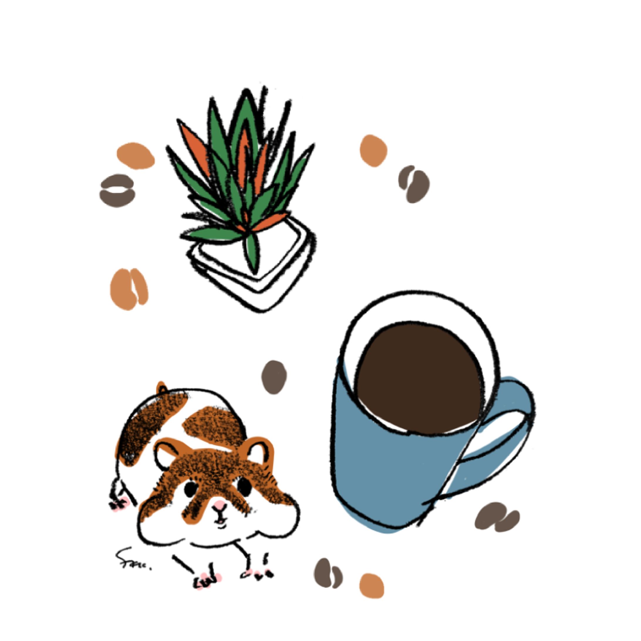 ハムスターとコーヒー-1