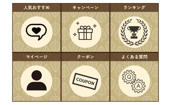 リッチメニュー、portfolio