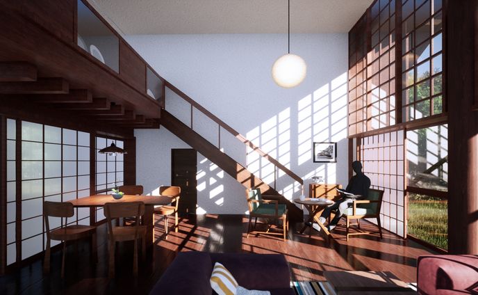 Revit練習5 前川國男邸