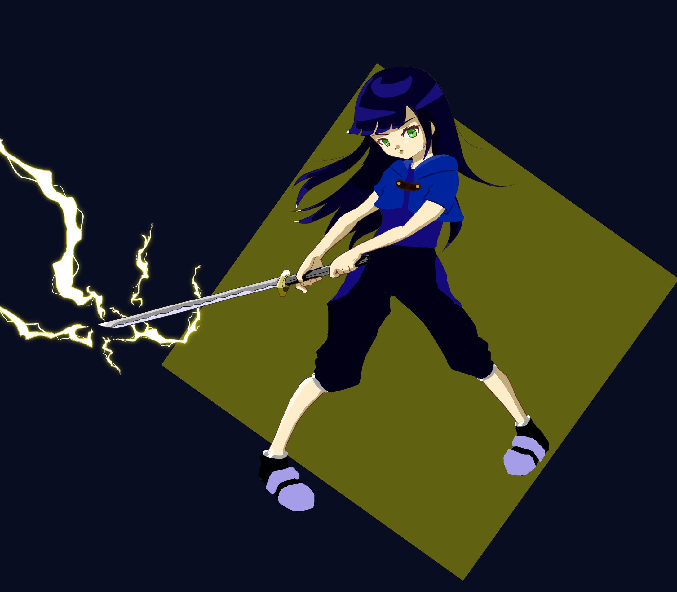 戦う少女-1
