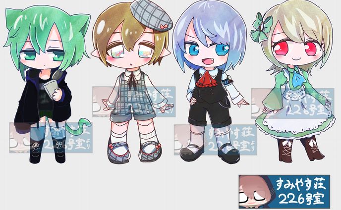 創作キャラSD絵