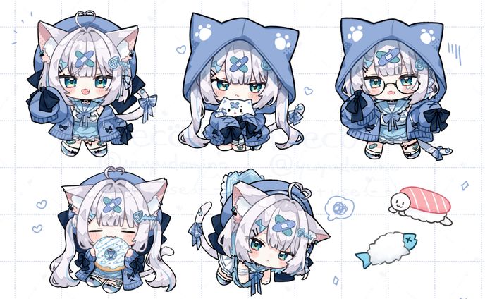 しろみちゃん　ウェブポン　デフォルメイラスト