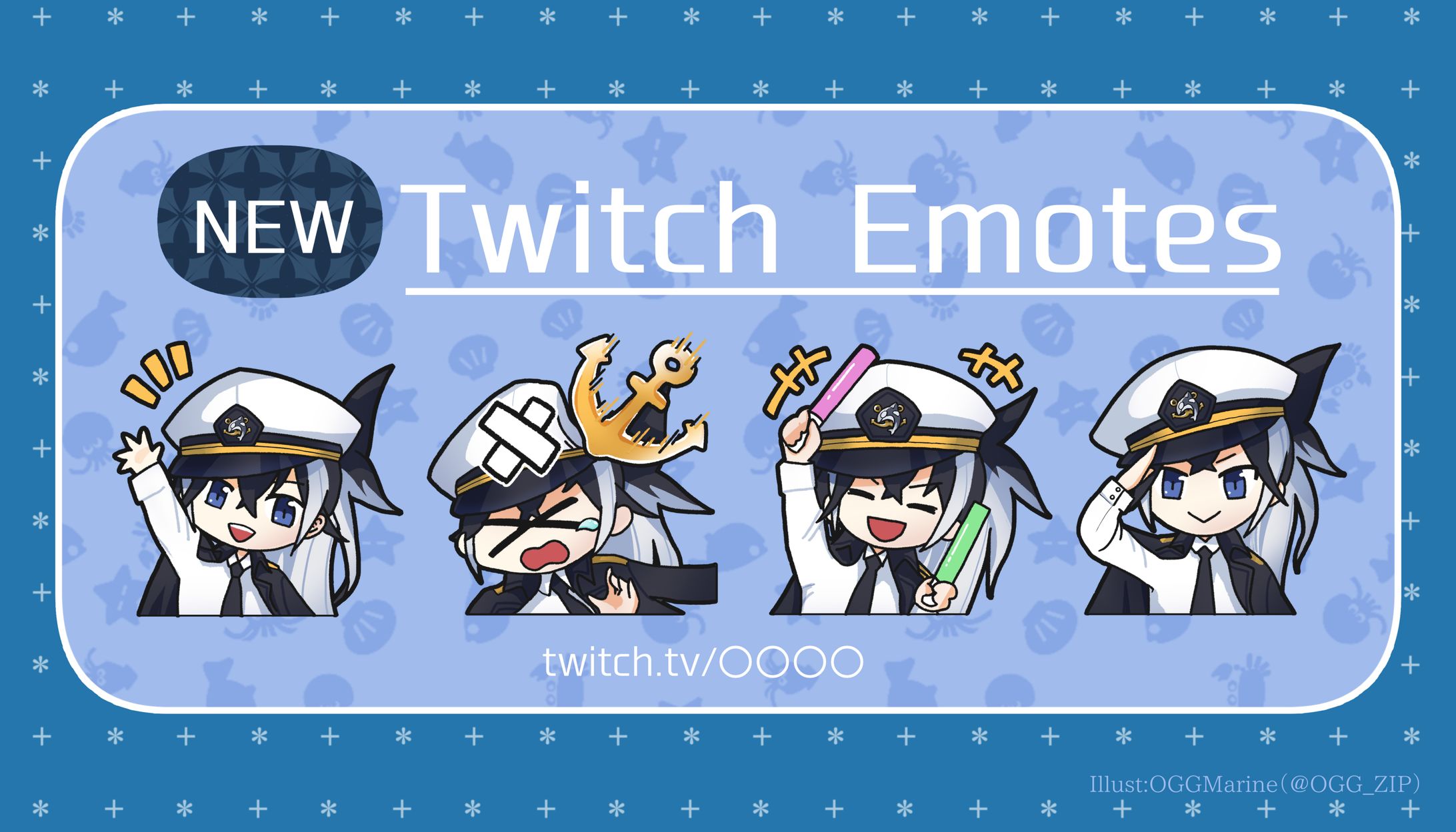 ネタイシャチ様ご依頼　Twitch用エモート-1
