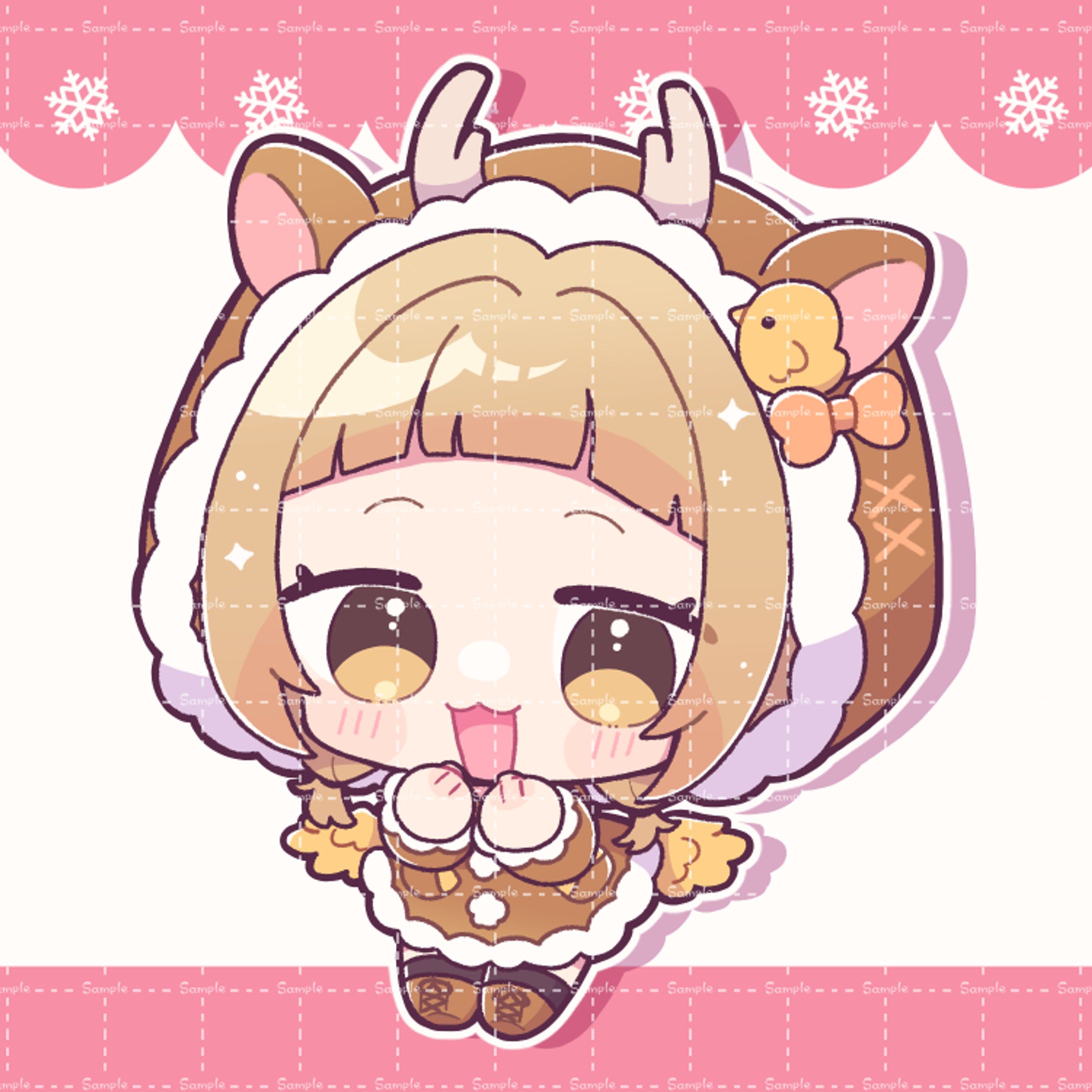 庭咲ぴよ様ミニキャライラスト-1