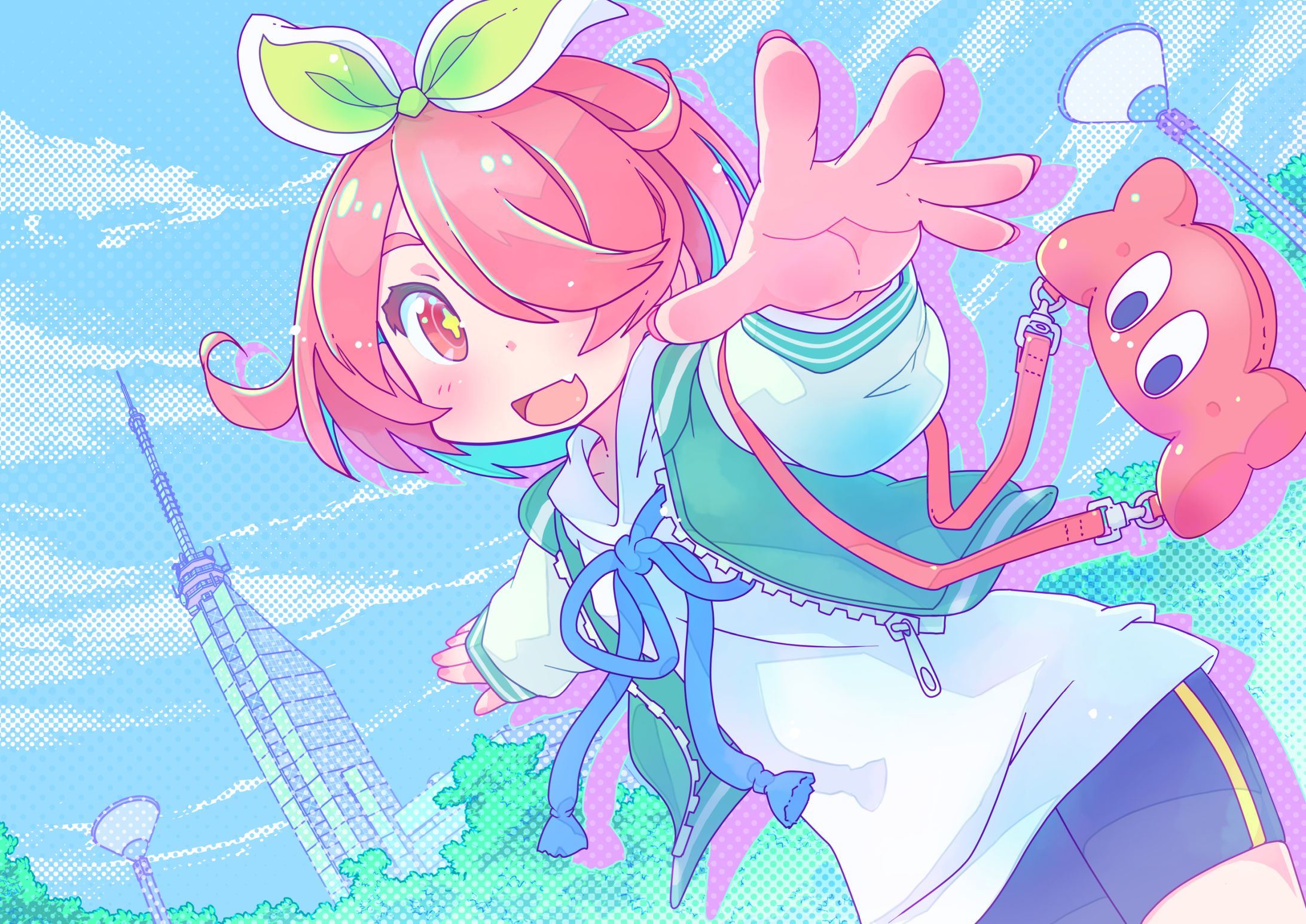 交通応援広告用イラスト(安土桃さん)-1