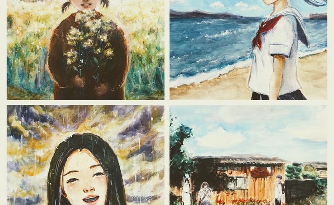 gallery IYN「笑顔のその先に展」展示作品４点