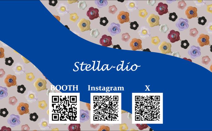 【stella-dio】様　ハンドメイドアクセサリーショップカード
