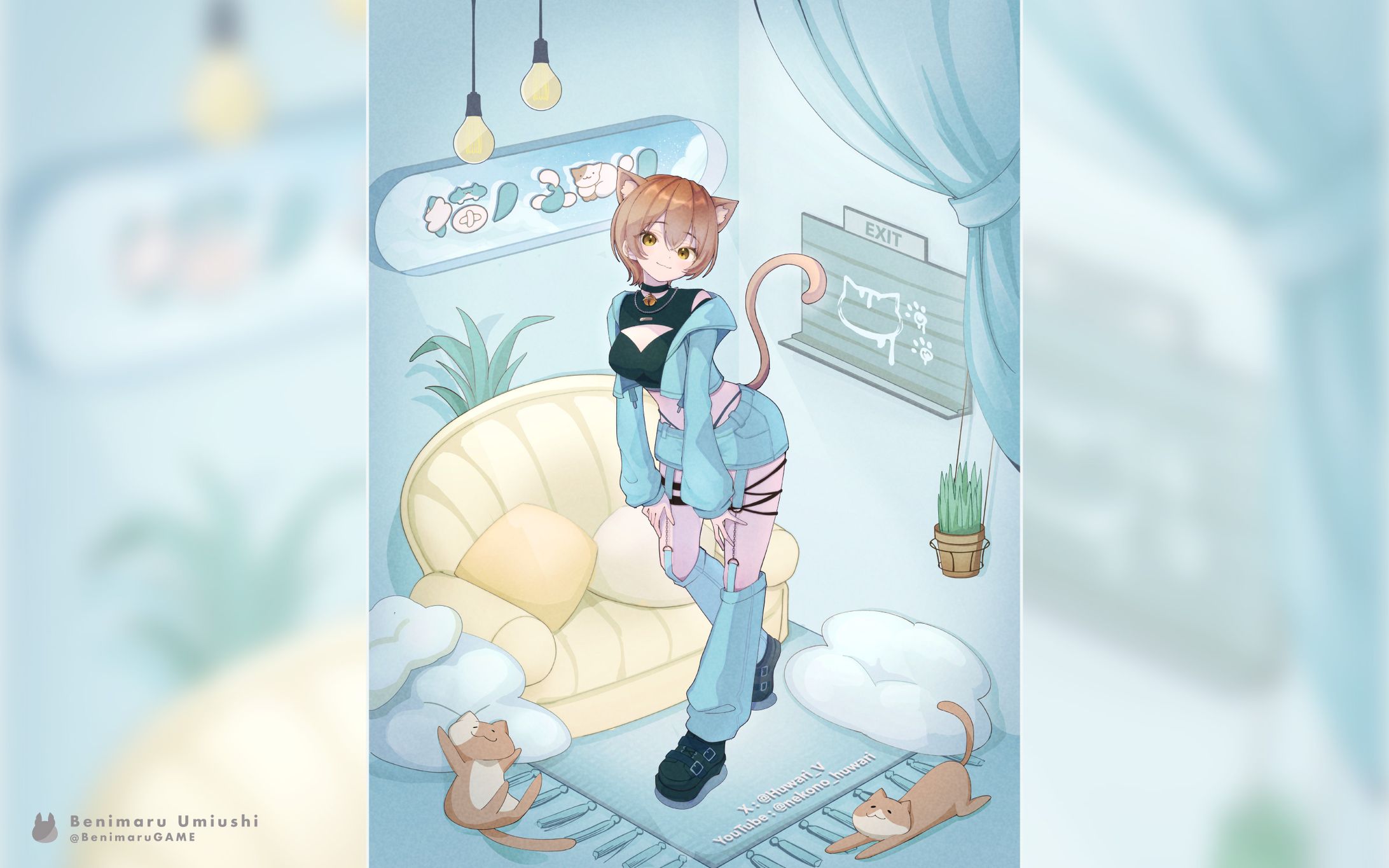 【コンセプトアート】 猫ノふわり様-1