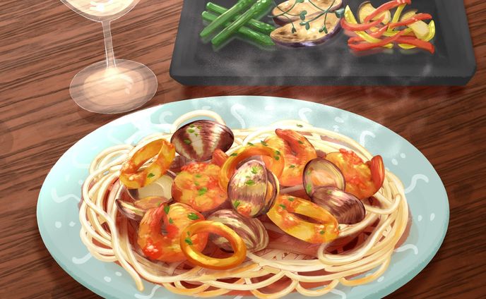 キャラクターイラスト、印刷物