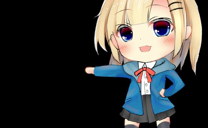 うちの子のSDキャラ描きました( ｀ー´)ノ