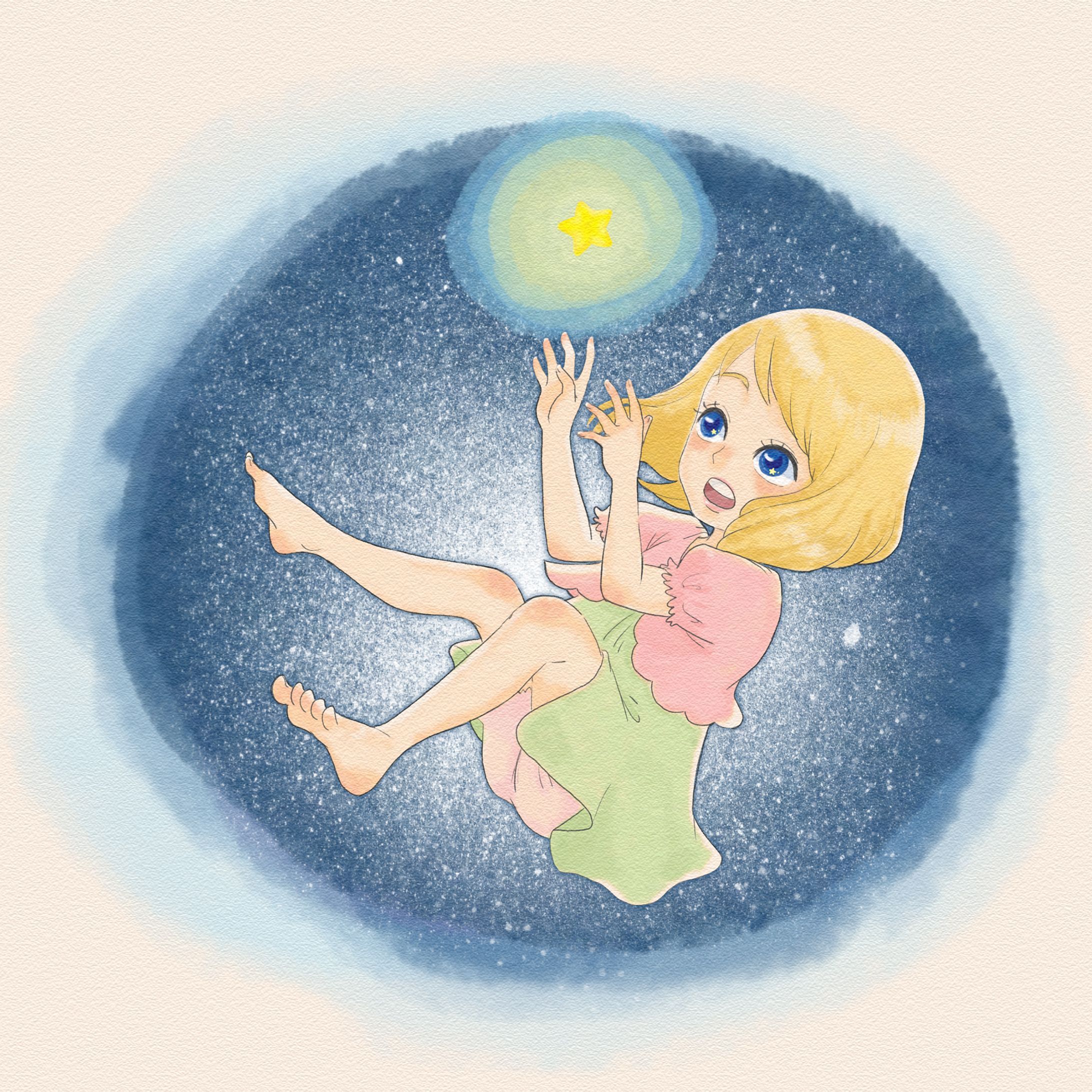 星と女の子-1