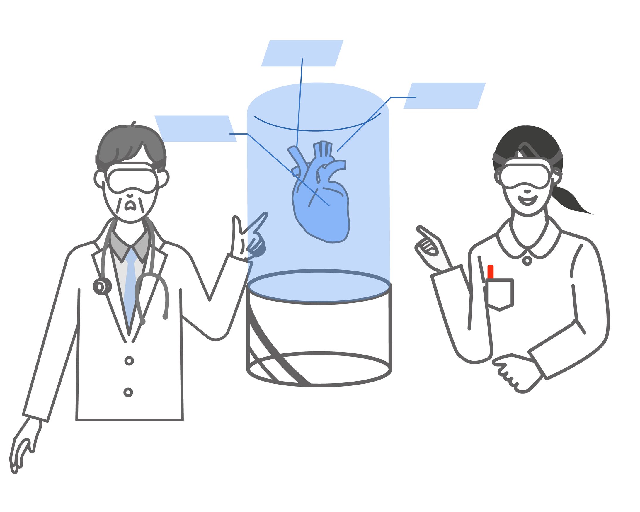 Medical VR and doctors to move the heart 03-1