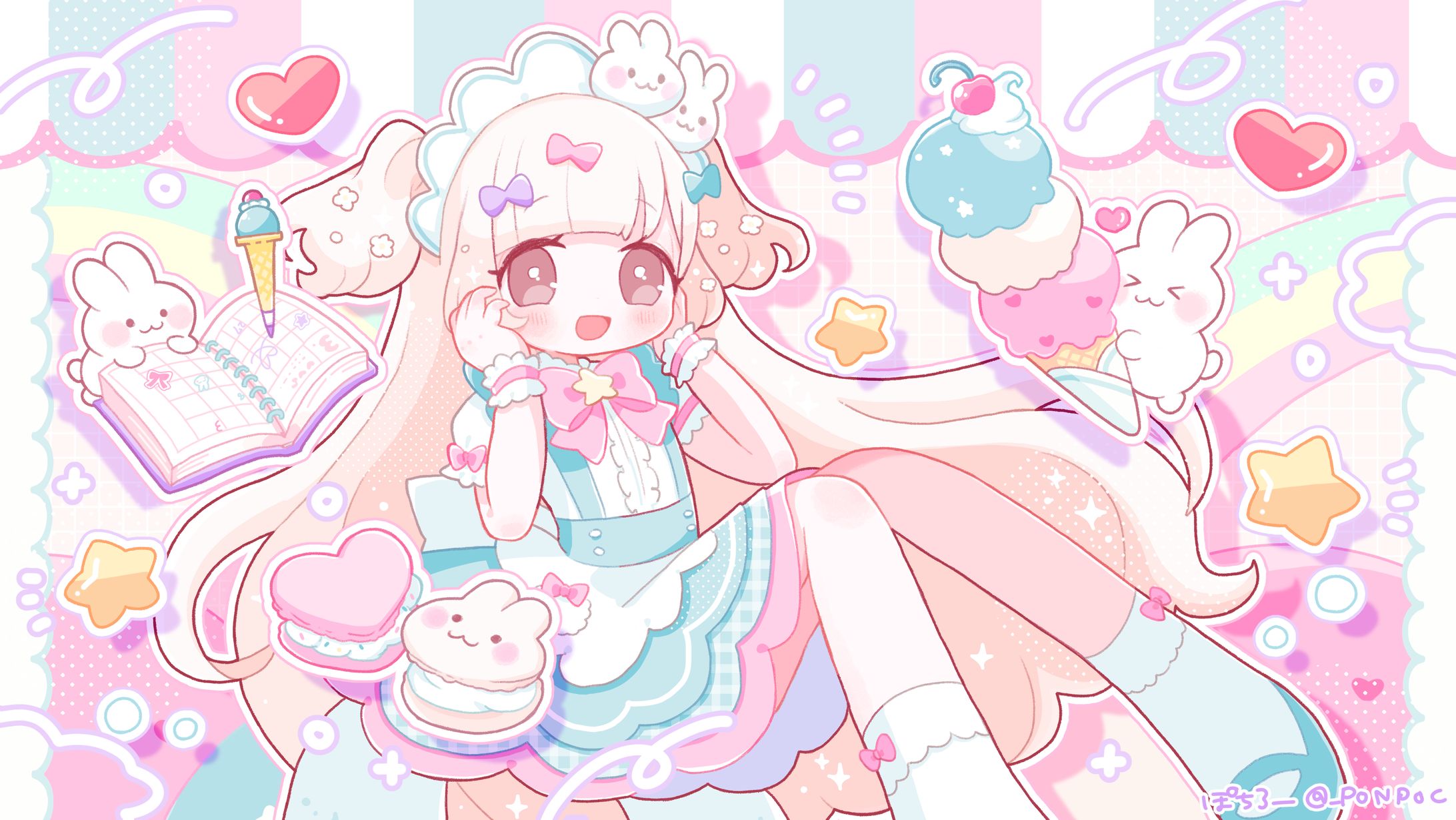【お仕事】『My Lucky Weekend』MVイラスト-1