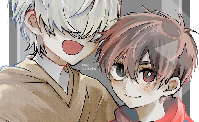 久しぶりにこの2人を描きました〜！🤍❤️