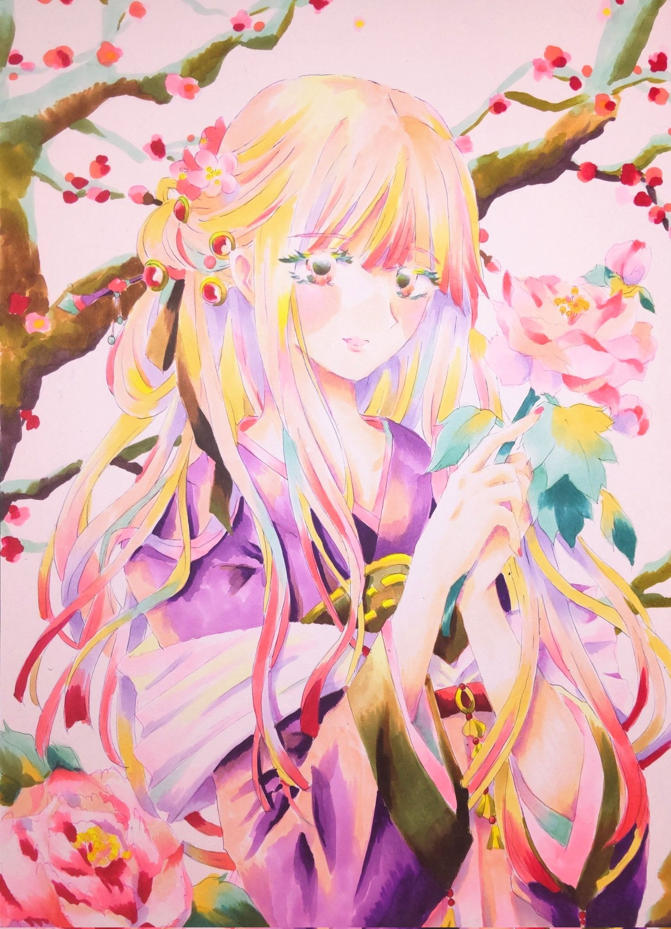 梅と牡丹の乙女-1