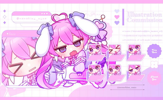 ✦デフォルメイラスト / 桃雛なの様